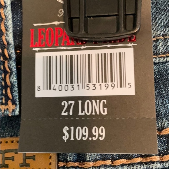 Cowgirl Tuff cheetah & Aztec print jeans. NWT - Picture 6 of 9